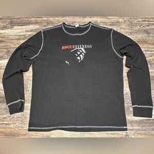 Rogue Fitness Thermal Long Sleeve Training Shirt - Men’s XL - Made in USA - GUC